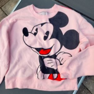 So cute pink Mickey Mouse sweatshirt Large